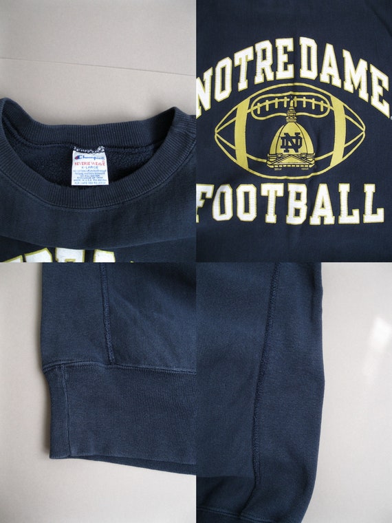 Vintage 90s Champion Reverse Weave Notre Dame Football Vintage 90s Champion Reverse Weave Notre Dame Football