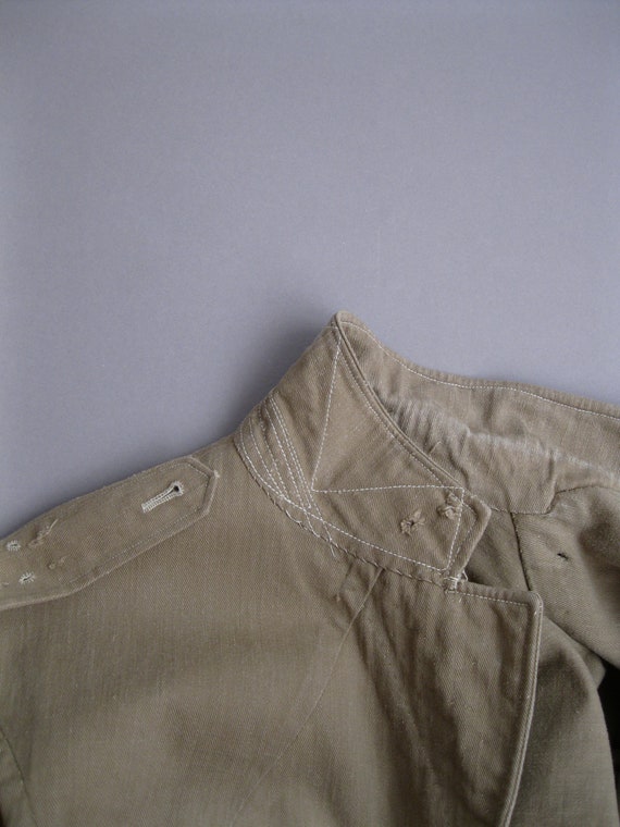 Vintage 40s British Army Khaki Drill Jacket 1940s… - image 8