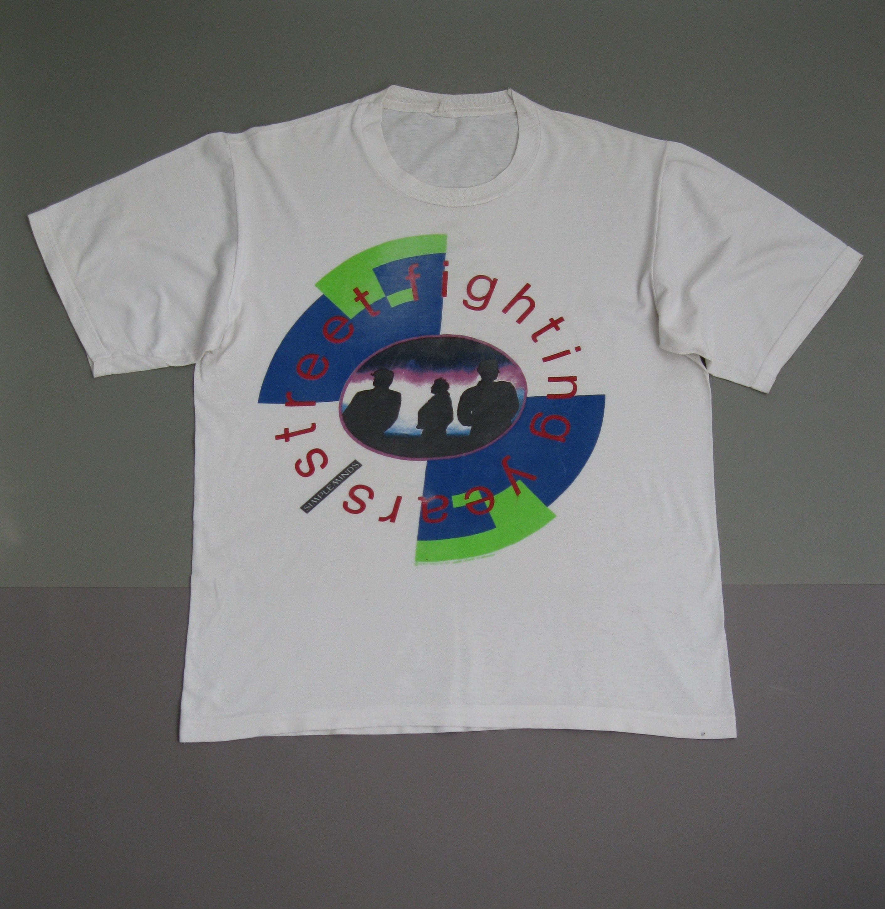 Vintage 80s Simple Minds Street Fighting Years Tour T-shirt 1980s 