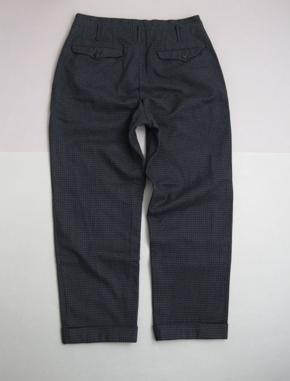 人気沸騰ブラドン Trousers Wool Chek 1950s Vintage 50s Etsy - Pants Wool パンツ
