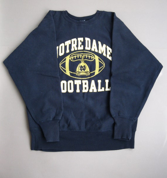 Vintage 90s Champion Reverse Weave Notre Dame Football Sweatshirt