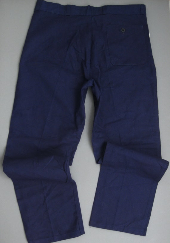 Vintage 60s French Work Pants  French Bleu De Tra… - image 4