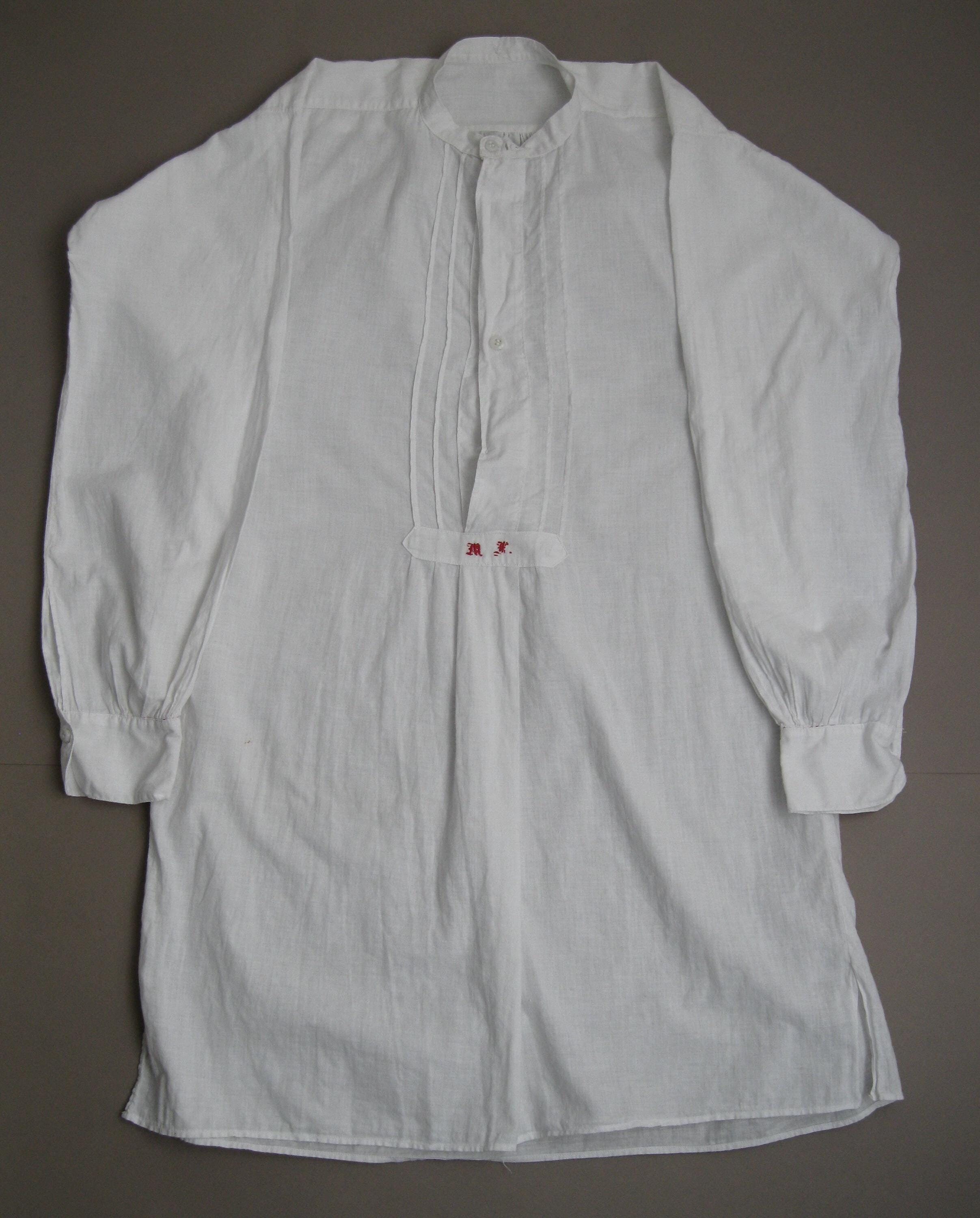 Vintage 30s French Cotton Long Shirt 1930s Smock Shirt - Etsy