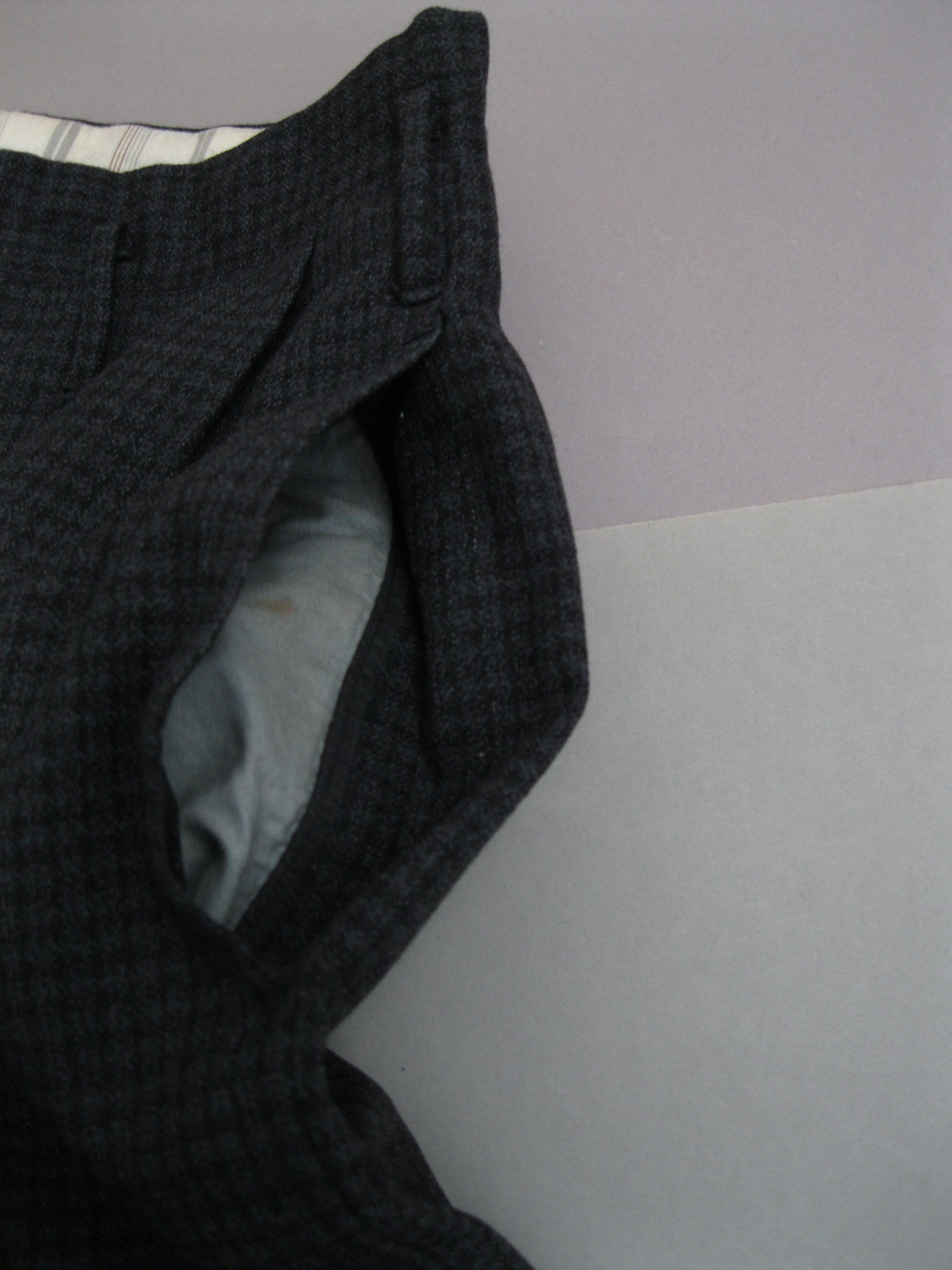 Vintage 1950s Chek Wool Trousers 50s Wool Pants - Etsy