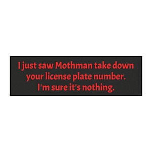 Mothman Car Magnet - Funny Gift for Paranormal Enthusiasts, Vehicle Decor, Unique Humor, Funny Car Accessories