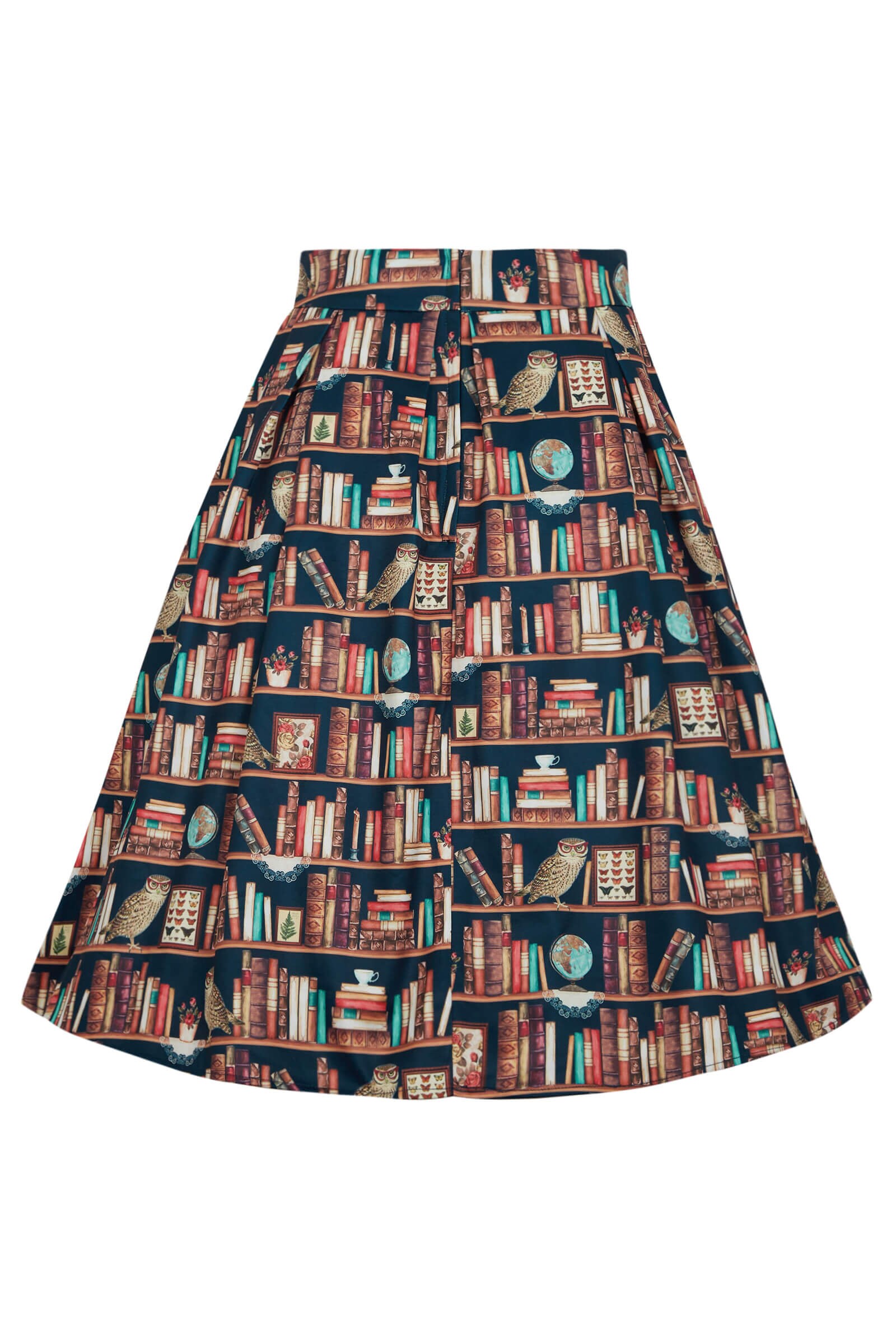 Carolyn Library Book & Owl Box Pleated Skirt - Etsy UK