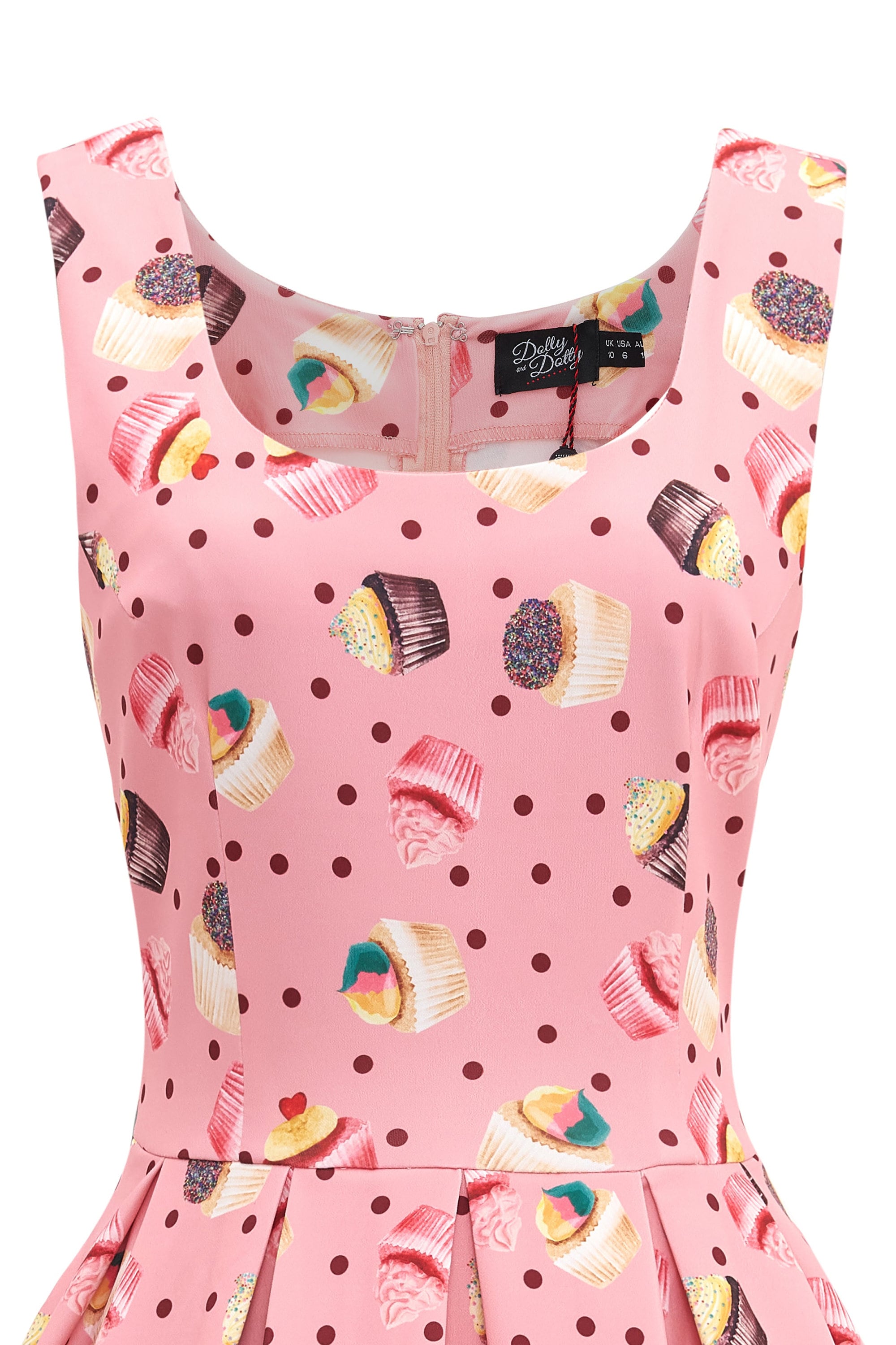 Amanda Pink Cupcake Swing Dress - Etsy