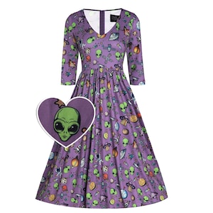 Billie Purple UFO & Alien Dress