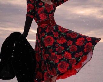 princess polly baby blue dress Scarlette Red Rose Formal Dress in Black