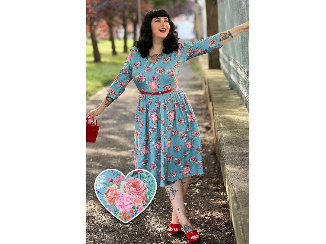 Billie Blue English Garden Dress - Etsy