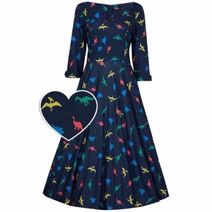 Scarlette Multicolour Dinosaur Midi Dress