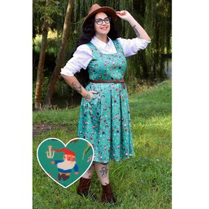 Amanda Green Garden Gnome Circle Dress