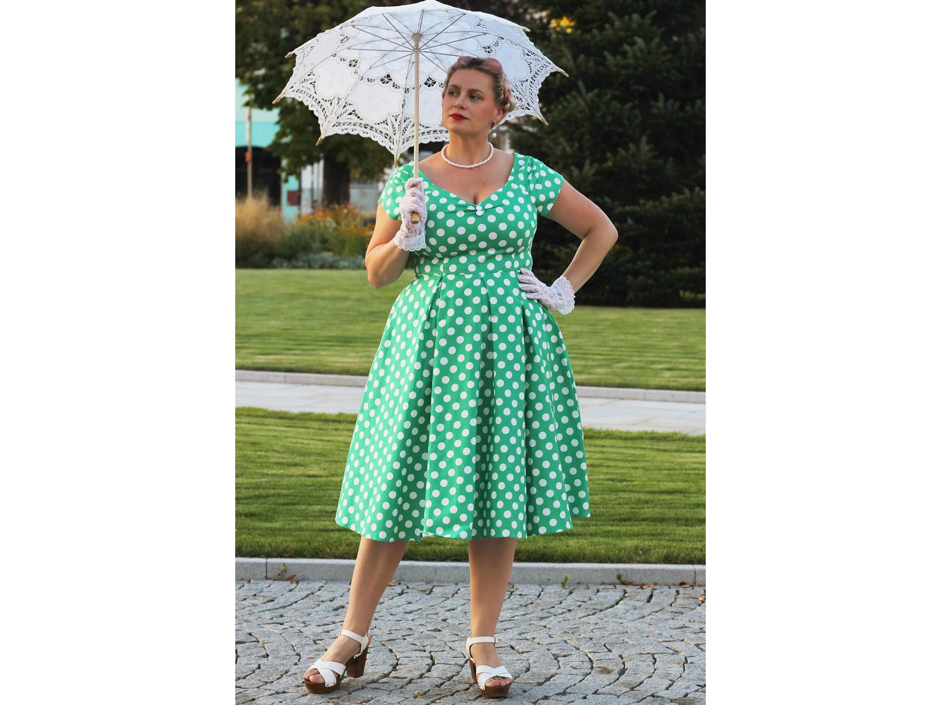 green polka dot off shoulder dress Polka Dot Layered Off-Shoulder Belted Dress – ClosetEnvyOnline