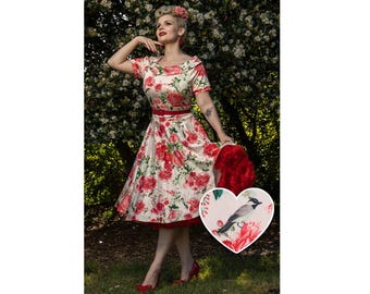 ア*キ様 Apolina Flora Dress - 50's Floral1- ア*キ様 Apolina Flora Dress - 50's Floral1- - メルカリ