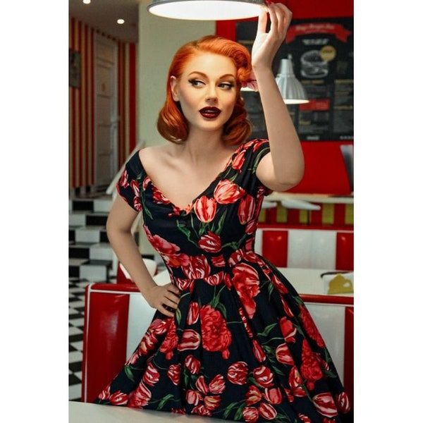 Pleated Lily Dress Etsy