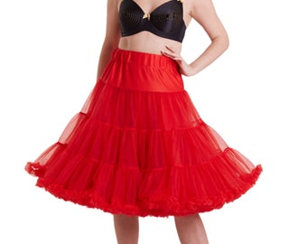 Fluffy Red Petticoat Tutu Skirt