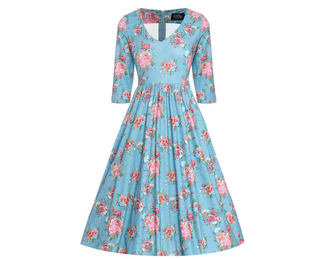 Billie Blue English Garden Dress - Etsy