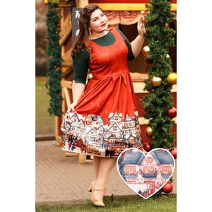 Amanda Christmas Market Flared Dress