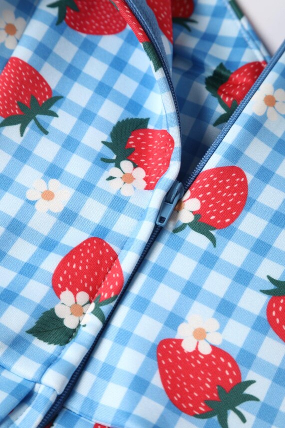 blue strawberry dress code OTEN Women summer dresses plus size 5XL Short sleeve Slash Neck Lace P –  Mobiapp