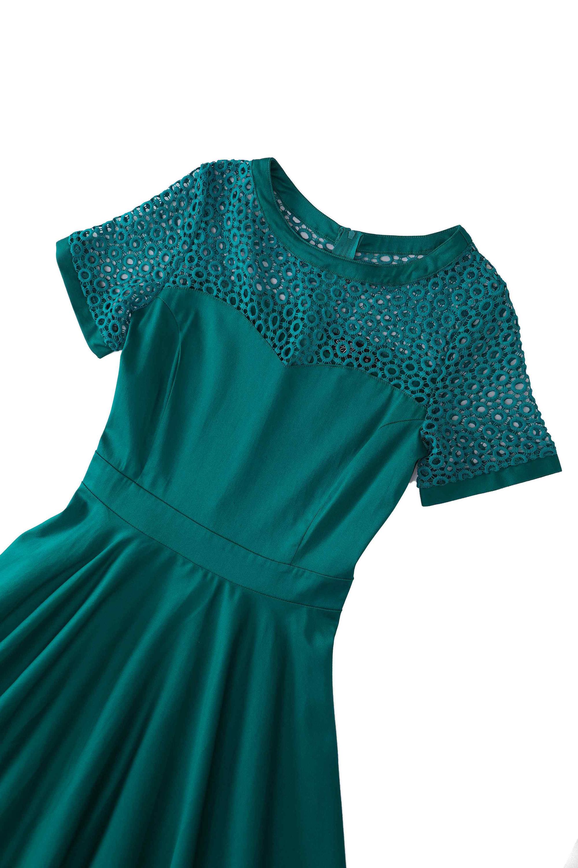 Tess Crochet Lace Formal Dress in Emerald Green - Etsy