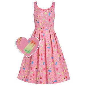 Amanda Pink Ice Lolly Swing Dress