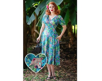 blue a line bridesmaid dresses Eye On The Ball Twirl Dress with Pockets & Shorts Set 7/8 main image 0