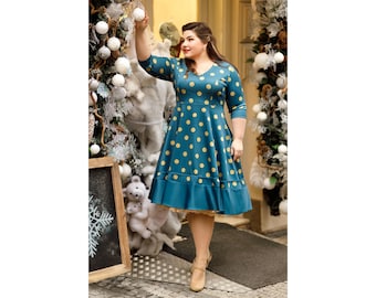 Hell Bunny Navy Polka Dot Swing Dress, Size 10 - Etsy Canada Hell Bunny Navy Polka Dot Swing Dress, Size 10 - Etsy Canada