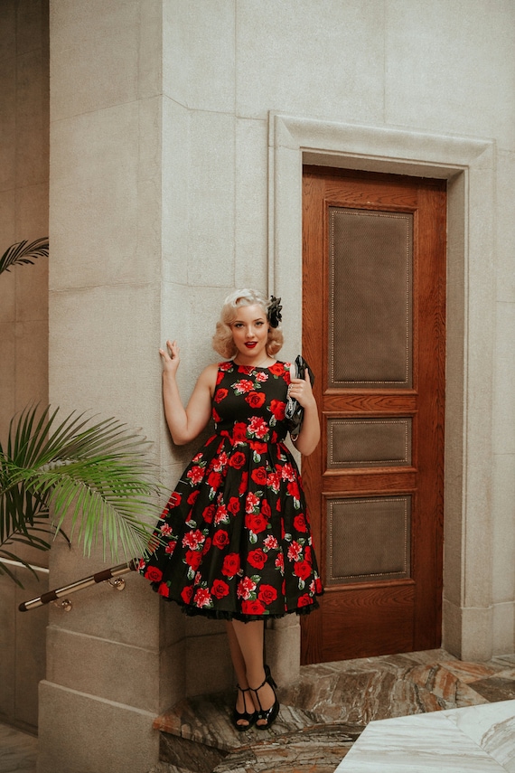 Fitted deals swing dress