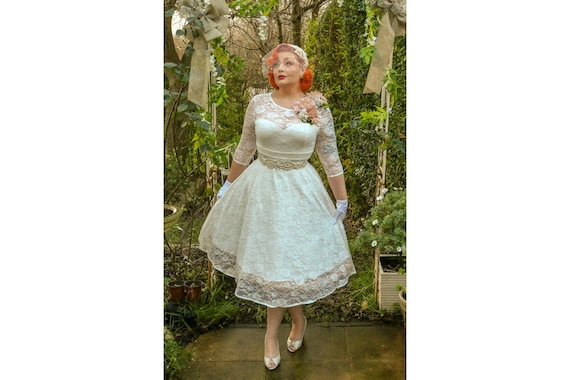 v neck dresses with sleeves Simple V Neck Open Back Long Sleeves Lace Beach Wedding Dress WD474 US0 / White