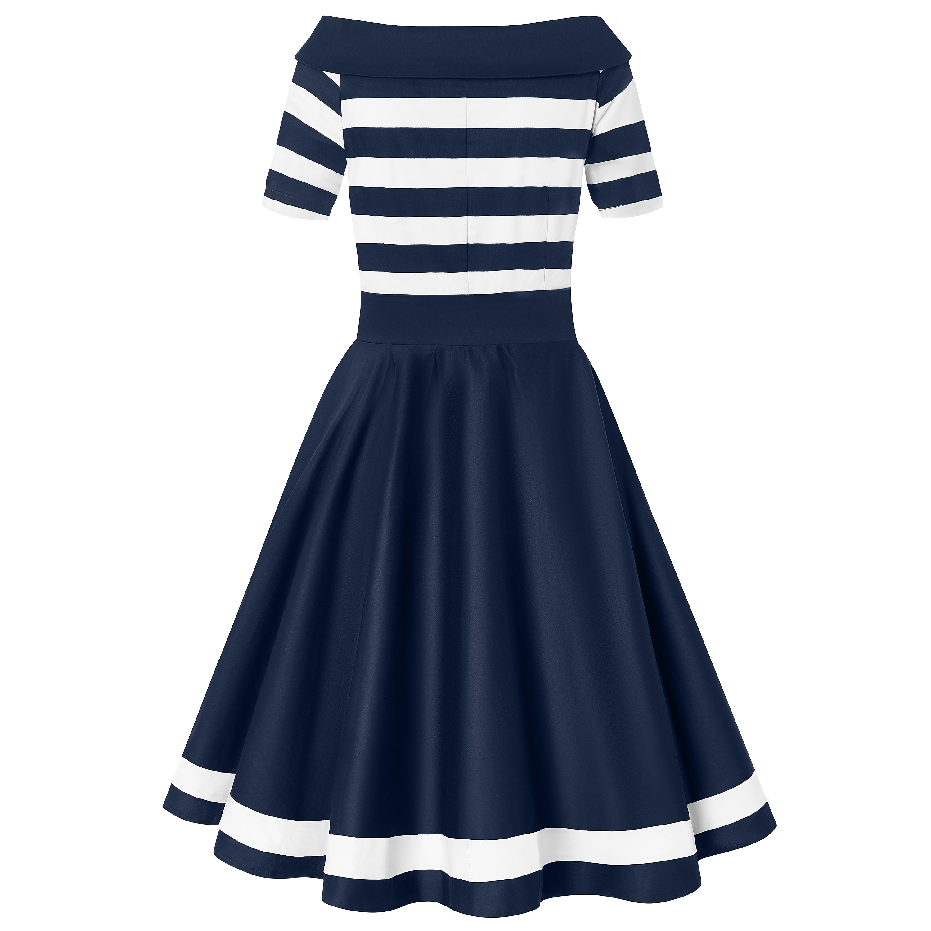 Darlene Nautical Navy & White Striped Swing Dress - Etsy Darlene Nautical Navy & White Striped Swing Dress - Etsy