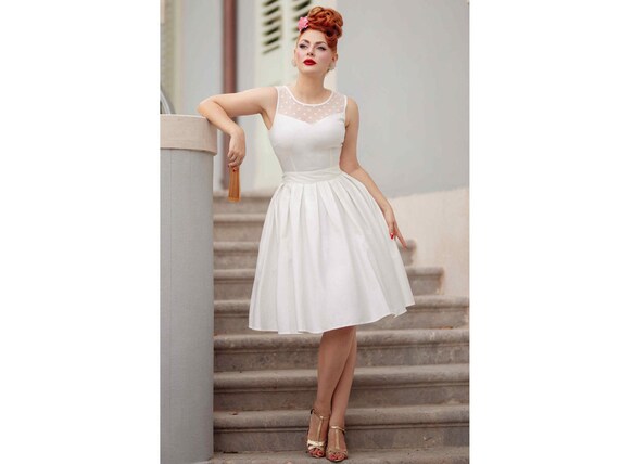 knee length dresses for ladies Unique Vintage 1950s Teal Mesh Tulle Off The Shoulder Swing Dress