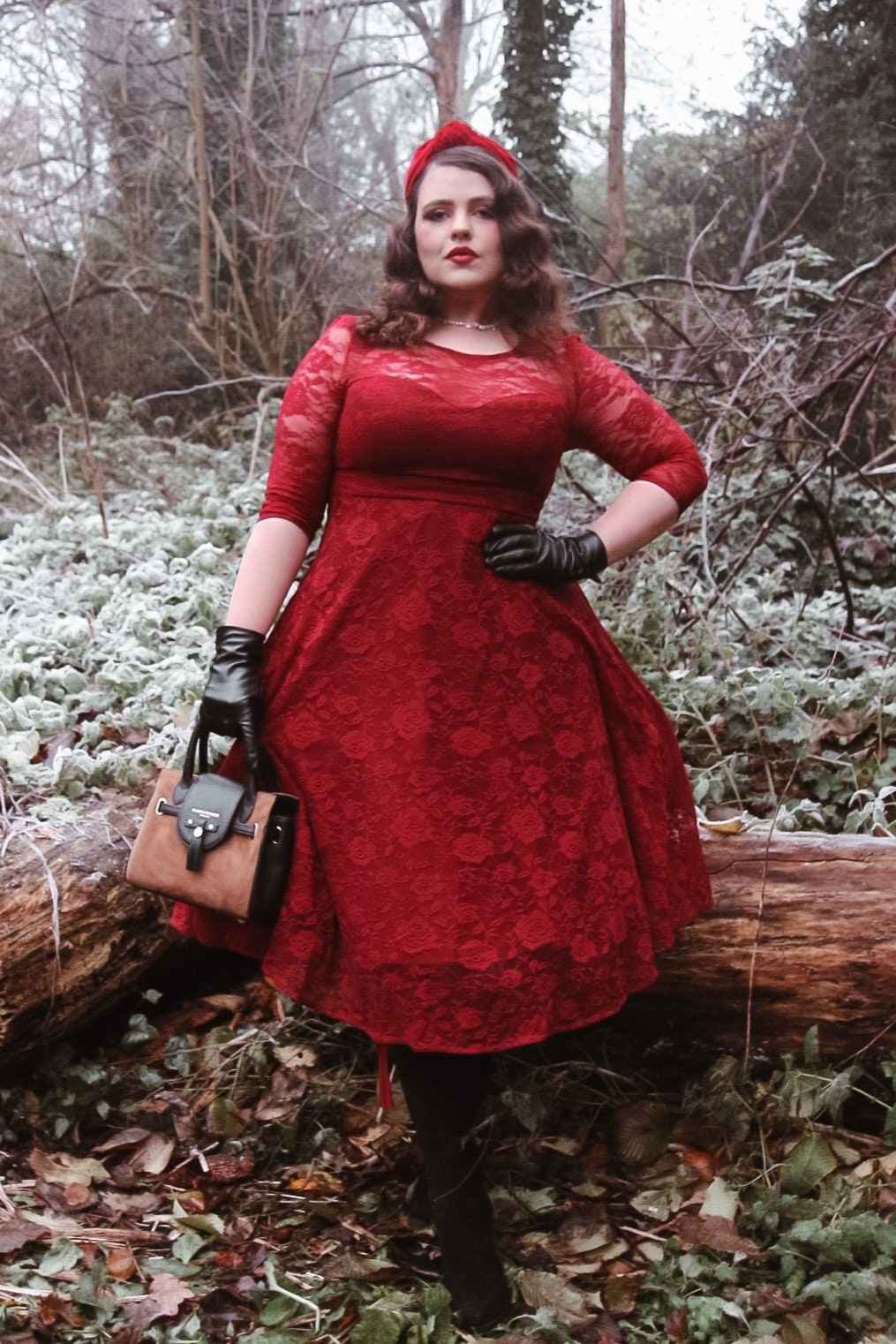 Madeline Long Sleeved Burgundy Lace Dress - Etsy