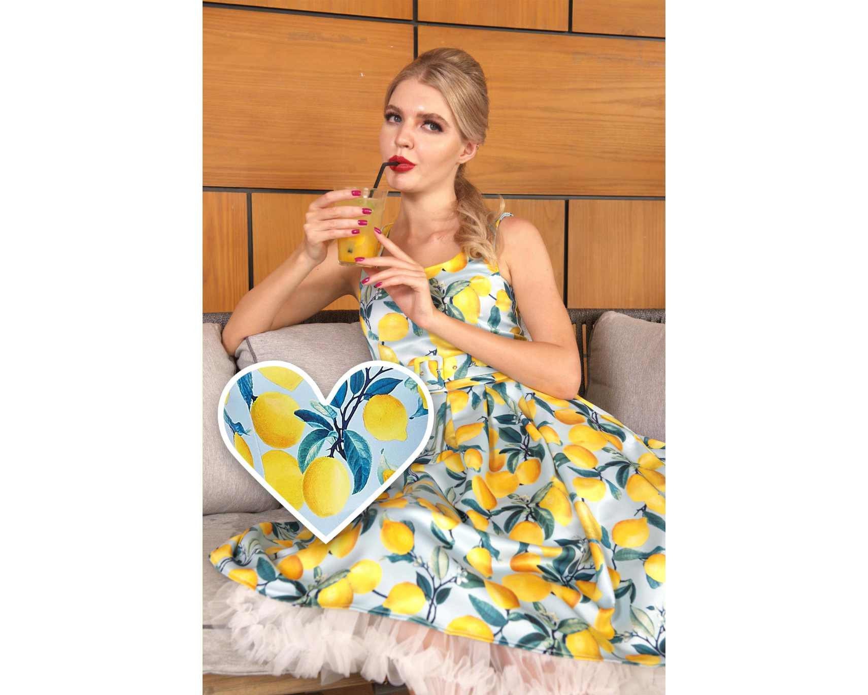 blue midaxi dress For Love And Lemons - Flower Print Mini Dress