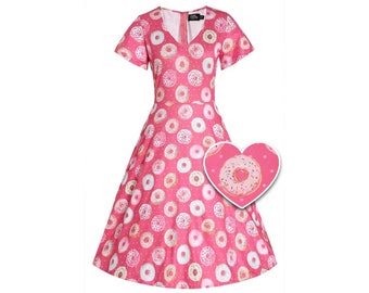 Palma Pink Donut Short Sleeved Dress