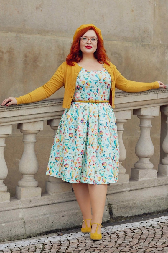 Amanda Hot Air Balloon Festival Swing Dress - Etsy