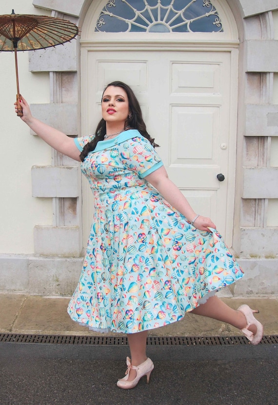 Darlene Hot Air Balloon Swing Dress - Etsy