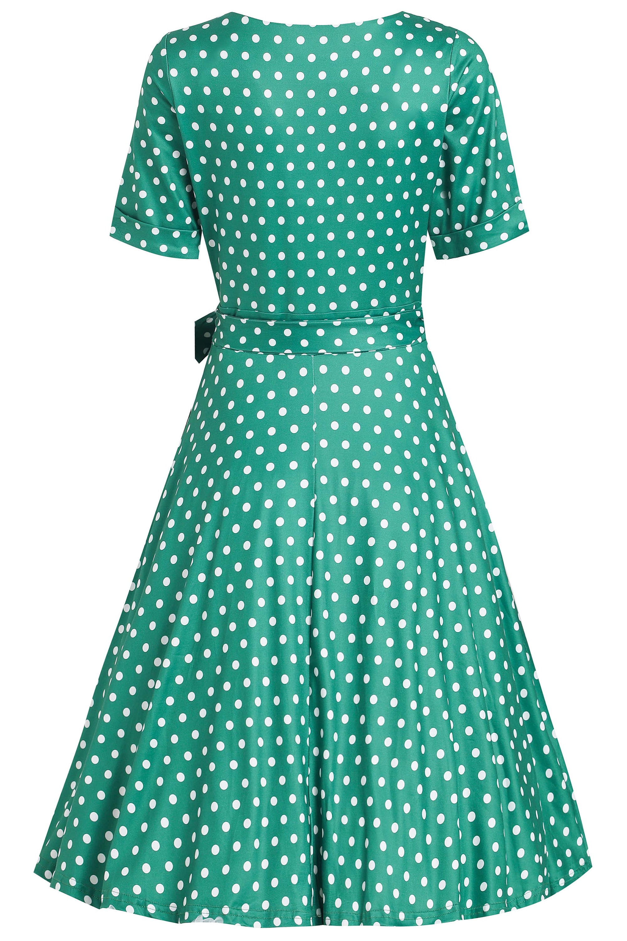 Matilda Green Polka Dot Wrap Dress - Etsy