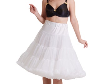 Soft & Fluffy White Petticoat 25.5 Inches