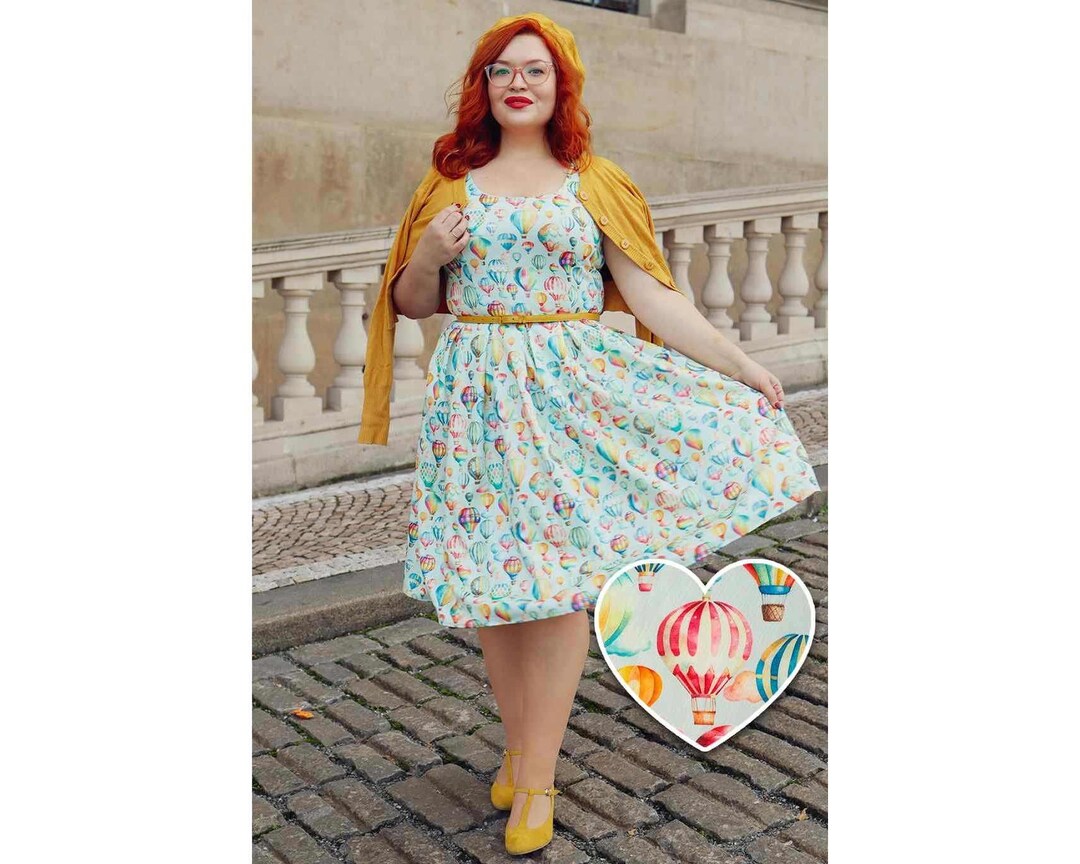 ☆韓国の人気☆【ACOC】☆Windy Balloon Dress☆ Amanda Hot Air Balloon Festival Swing Dress - Etsy