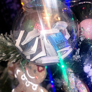 Colleen hoover books ornament, book tok, colleen hoover, Christmas ornament, tiktok, mini books, Christmas gifts