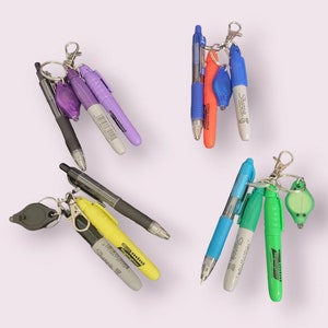 Badge Reel Accessories, Mini Pen, Keychain, Mini Marker, Mini Light, Mini  Marker, Nurse Doctor Badge Reel Colorful Badge Nurse Badge RN 