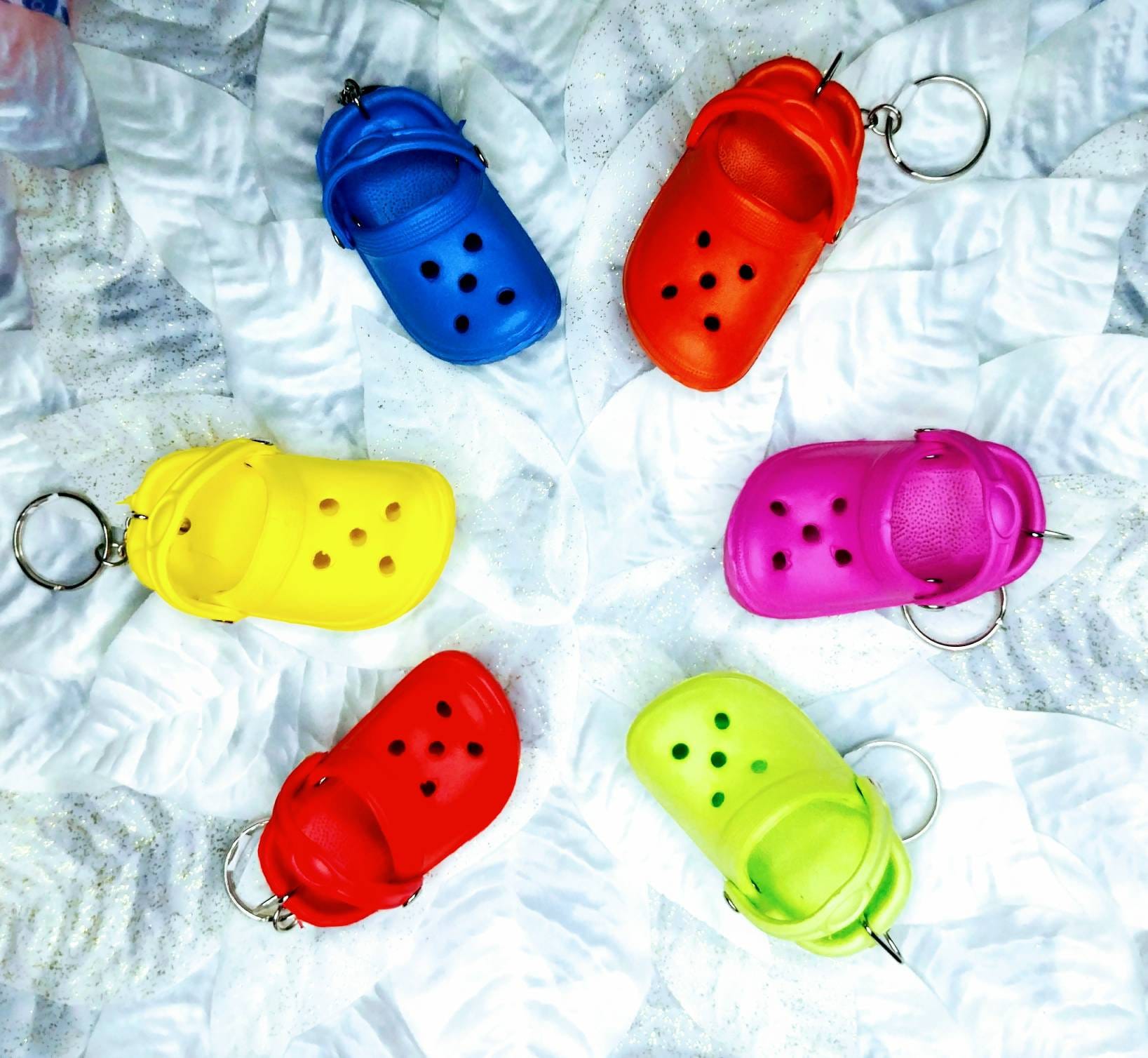 Mini croc keychains Etsy
