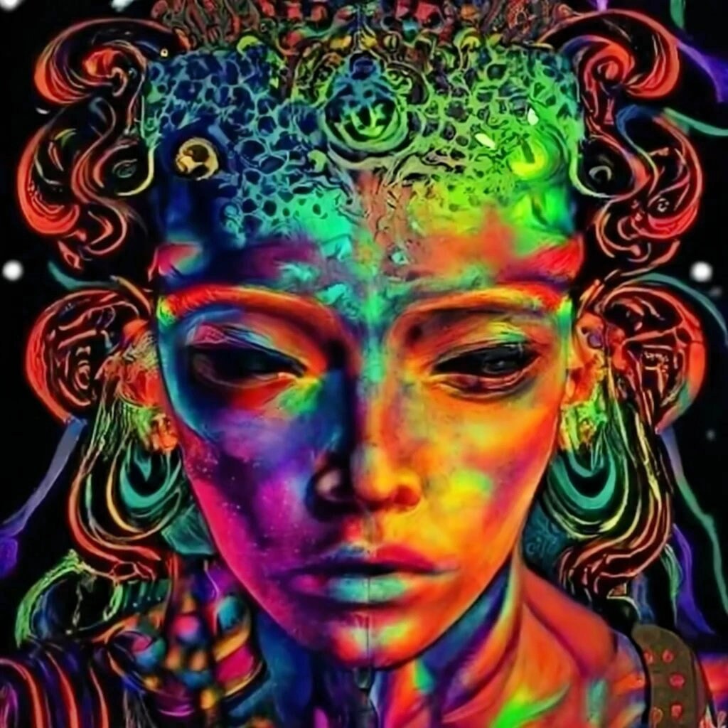 Psychedelic Libra: Ai-generated Digital Art for Astrology - Etsy