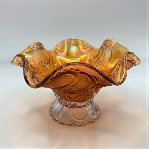 Carnival Glass Candy Dish Etsy