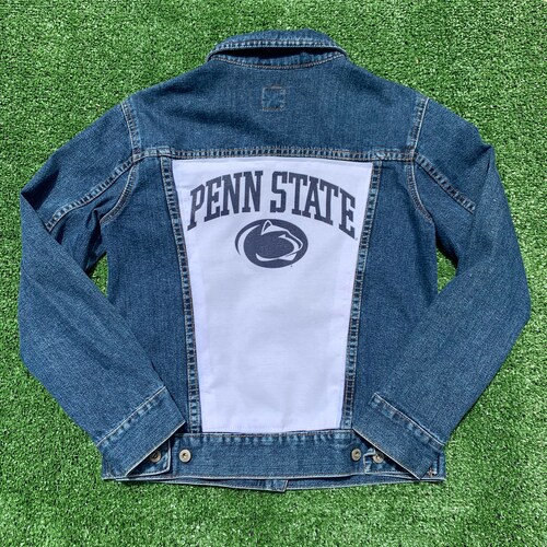 Hand Painted Denim Jacket Football Player Etsy