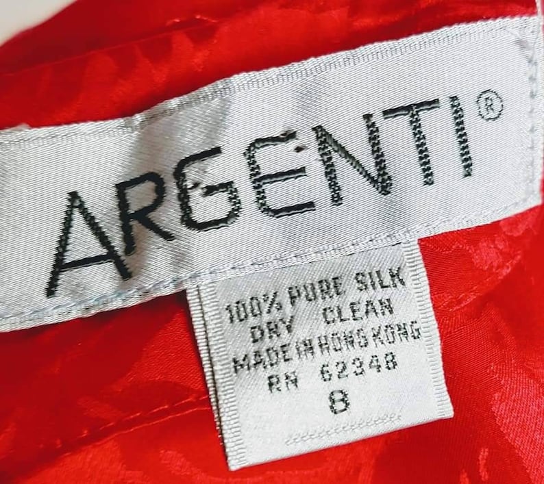 Vintage 1980s Argenti dress silk