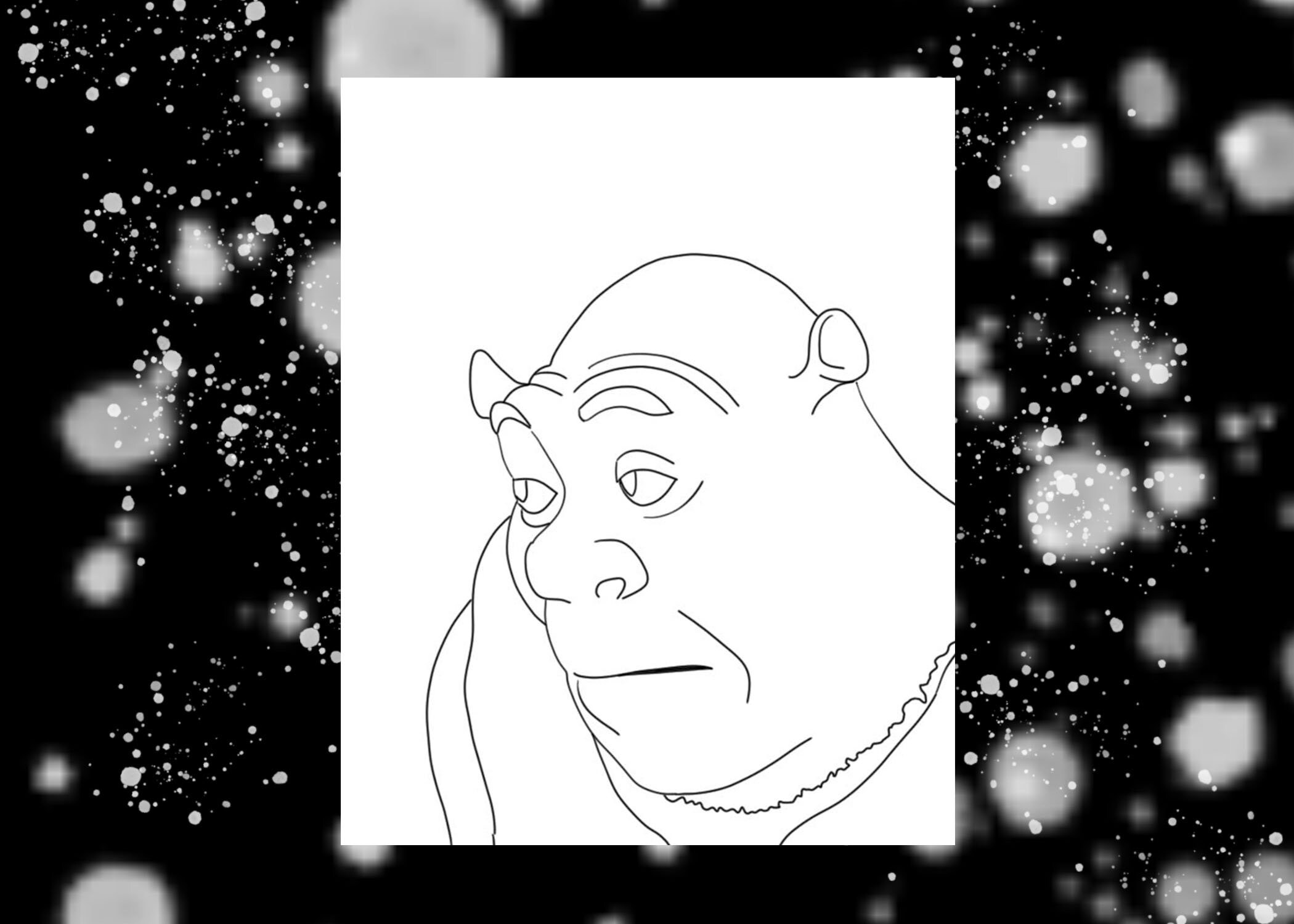 Printable Coloring Page Shrek Meme | Etsy