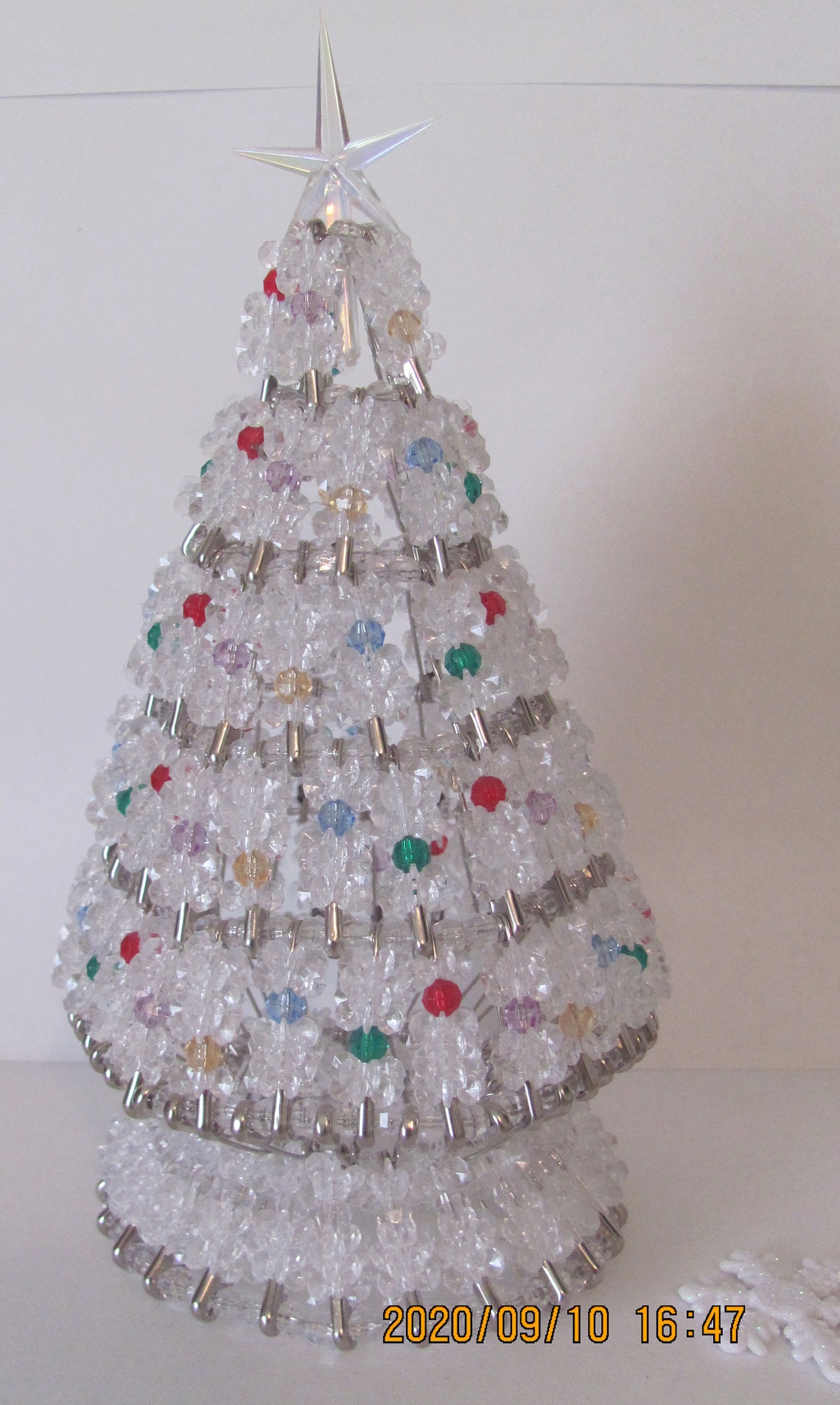 Christmas Tree Mini Safety Pin Bead Kit Etsy