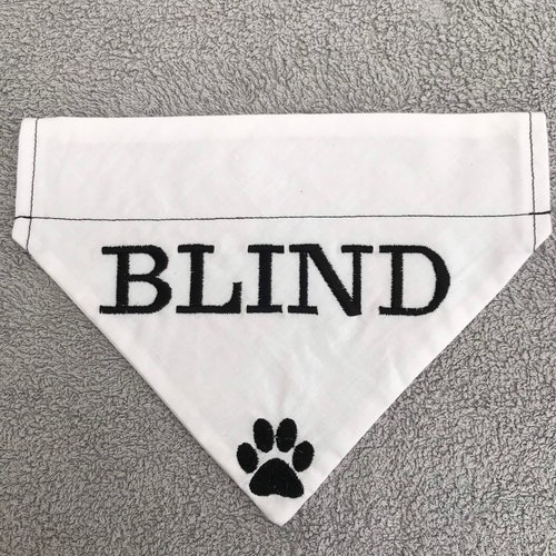 Blind Dog Bandana Bandanas for Dogs Dog Alert Dog Scarf Etsy