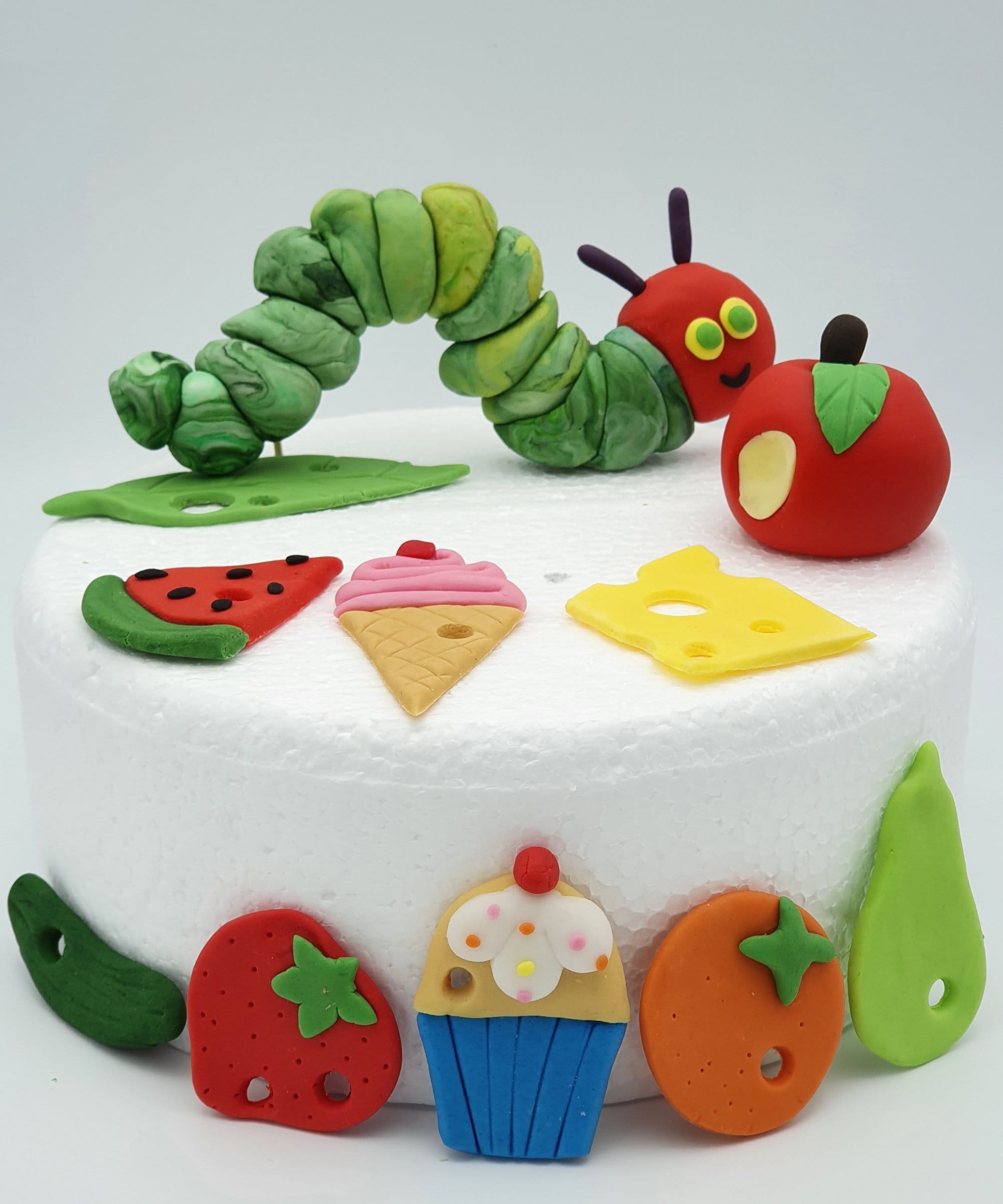 The Very Hungry Caterpillar unofficial Fondant Cake Toppers - Etsy